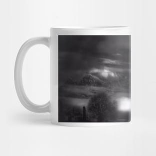 White Mountain  Black And White Mug